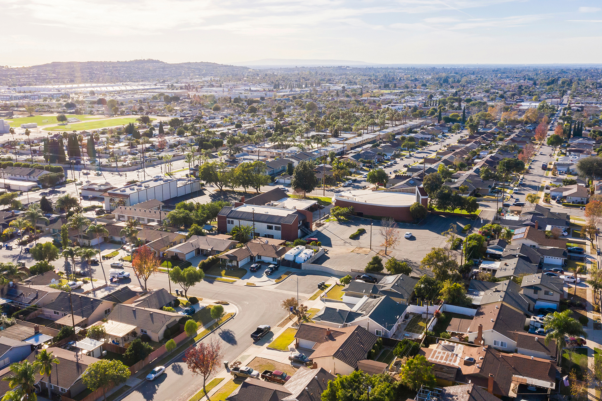 Brea Suburban Aerial