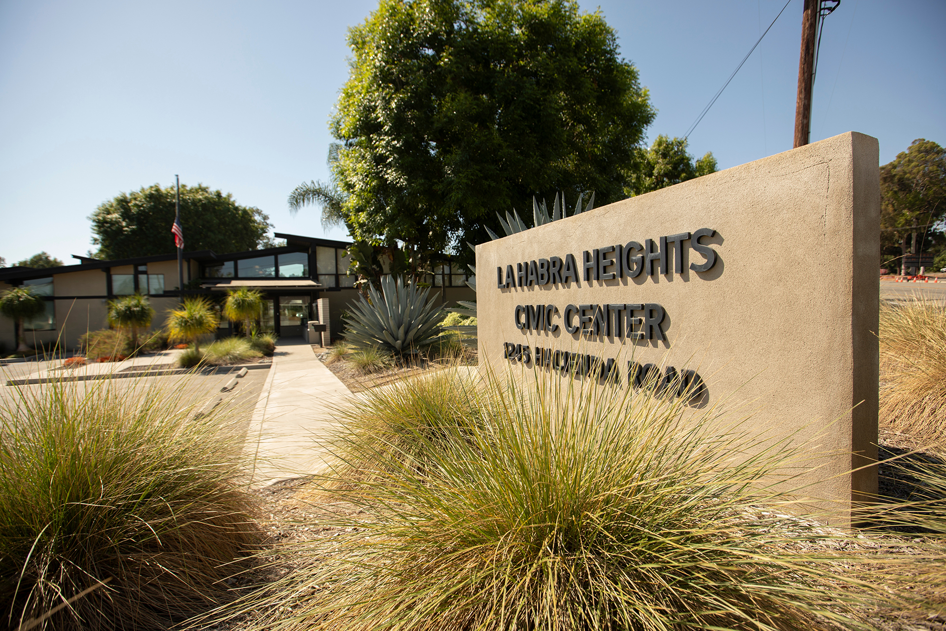 La Habra Civic Center Sign
