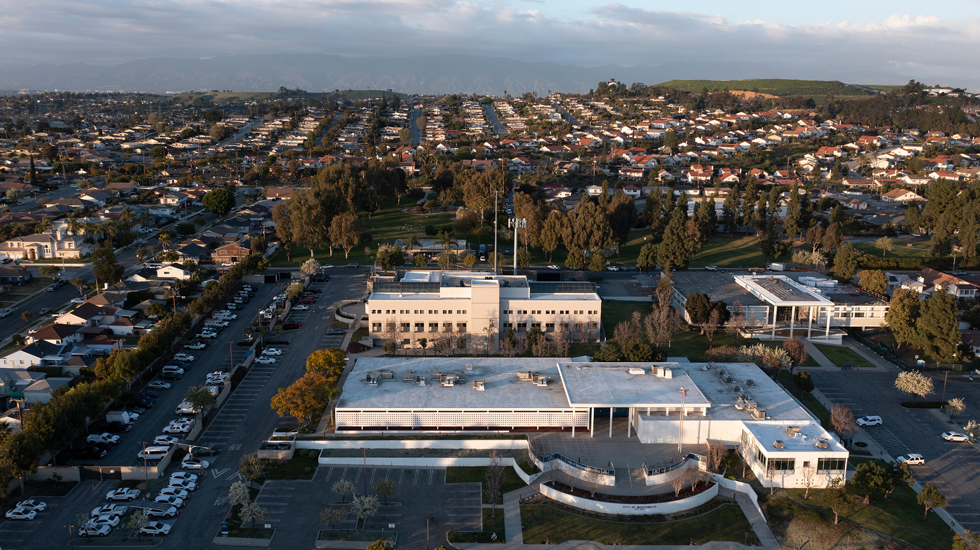 Aerial view of Montebello