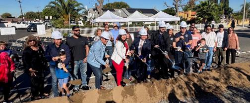 Senator Bob Archuleta pictured at the groundbreaking of the Rio Hondo Coastal Spreading Grounds Fence Replacement Project.