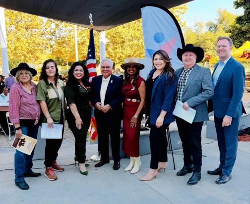 Senator Bob Archuleta pictured with Downey Chamber of Commerce members at its installation dinner.