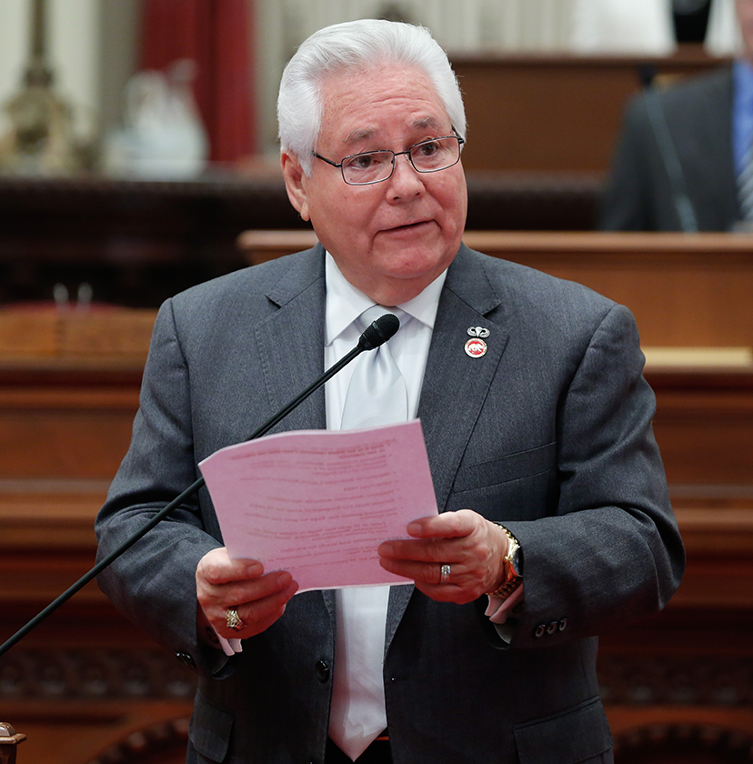 Senator Bob Archuleta speaking on the Senate floor.